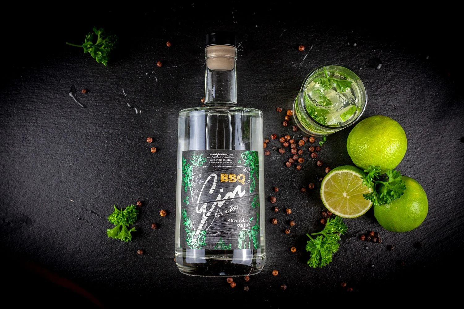 Grillfürst BBQ Gin - Gin Like A Boss, 45 % Vol. 0,5l 5 Grillfürst BBQ Gin - Gin Like A Boss, 45 % Vol. 0,5l – Bild 3