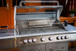 Grillfürst Universal Drehspieß / Rotisserie Set Aus Verchromtem Stahl Mit Motor Für 6-Brenner Geräte -Grillen Und Rauchern Drehspiess Verlaengerung G620 G621