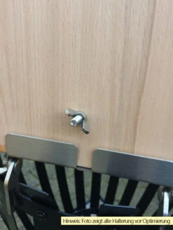 Grillfürst Flammlachsbrett Buche 19 X 50 Cm Schraub-Variante - Mit Optimierter Halterung 13 Grillfürst Flammlachsbrett Buche 19 X 50 Cm Schraub-Variante - Mit Optimierter Halterung -Grillen Und Rauchern Flammlachsbrett Schrauben Halterung hinten