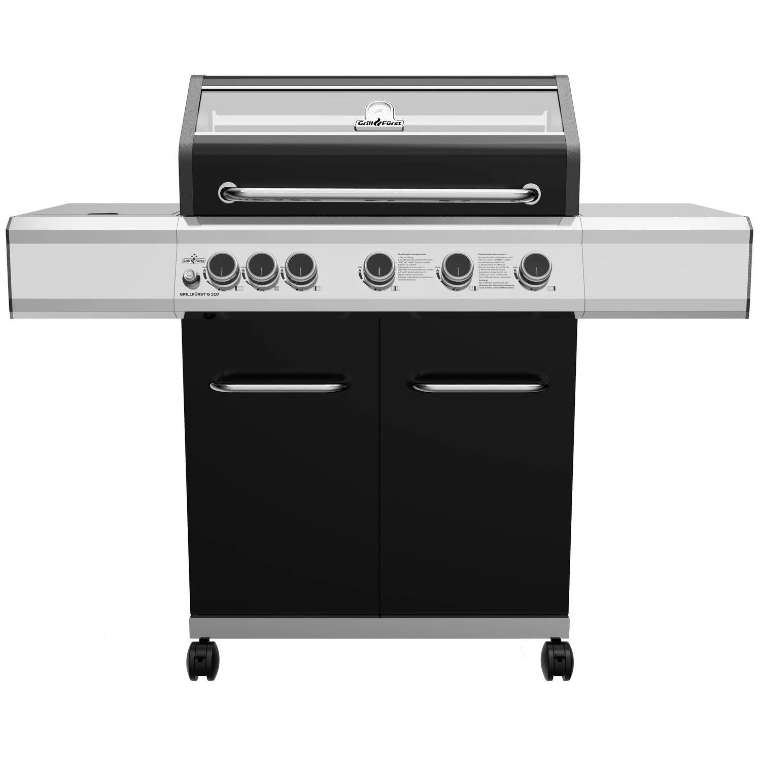 Grillfürst G510E Grill Control Edition 5-Brenner Gasgrill Mit Grill Control, Hochtemperaturbrenner Und Edelstahl Rosten 3 Grillfürst G510E Grill Control Edition 5-Brenner Gasgrill Mit Grill Control, Hochtemperaturbrenner Und Edelstahl Rosten