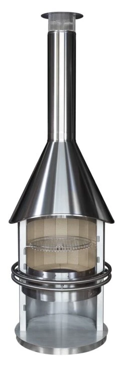 Girse Edelstahl Grillkamin Cool Typ 3 Inkl. Funkenschutztür