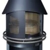 Girse Grillkamin Edelstahl Vesuv Typ 3 M/17 Inkl. Umlauftür / Grau -Grillen Und Rauchern Girse Vesuv halboffen frei 2