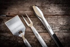 Grillfürst Premium Edelstahl Grillbesteck Set Mit Grillzange, -Wender Und -Gabel In Geschenkverpackung -Grillen Und Rauchern Grillbesteck Set Edelstahl 1