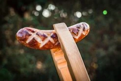 Grillfürst Grillzange Bambus, 60cm Extralang -Grillen Und Rauchern Grillfuerst Bambus Grillzange Bratwurst