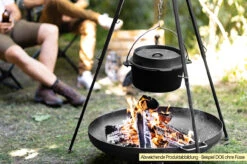 Grillfürst Dutch Oven Ohne Füsse DO7,5 -Grillen Und Rauchern Grillfuerst DO ohne Fuesse Mood Feuerschale DO6 1