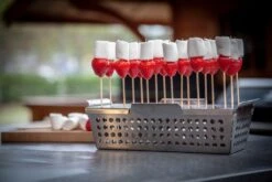 Grillfürst Fingerfood Set: Gemüsekorb Edelstahl, Fingerfood Spießeinsatz Und 100 Holzspieße -Grillen Und Rauchern Grillfuerst Finger Food Spiesseinsatz Erdbeeren Gemuesekorb