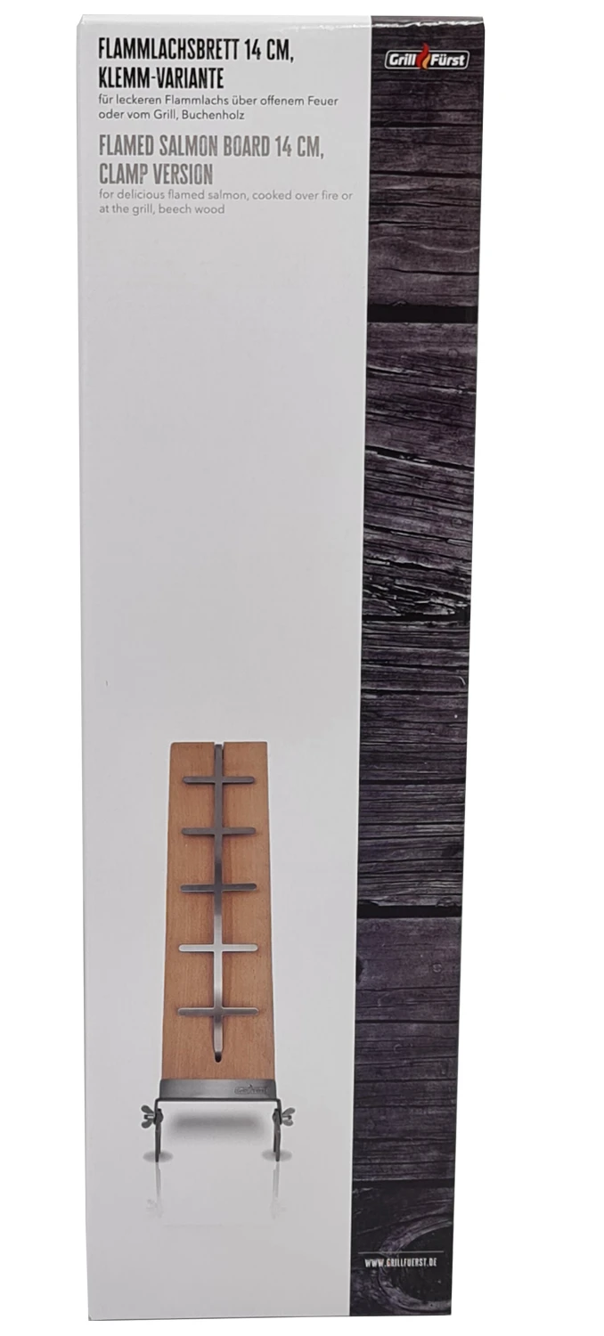 Grillfürst Flammlachsbrett Buche 14 X 50 Cm Klemm-Variante 4 Grillfürst Flammlachsbrett Buche 14 X 50 Cm Klemm-Variante – Bild 2