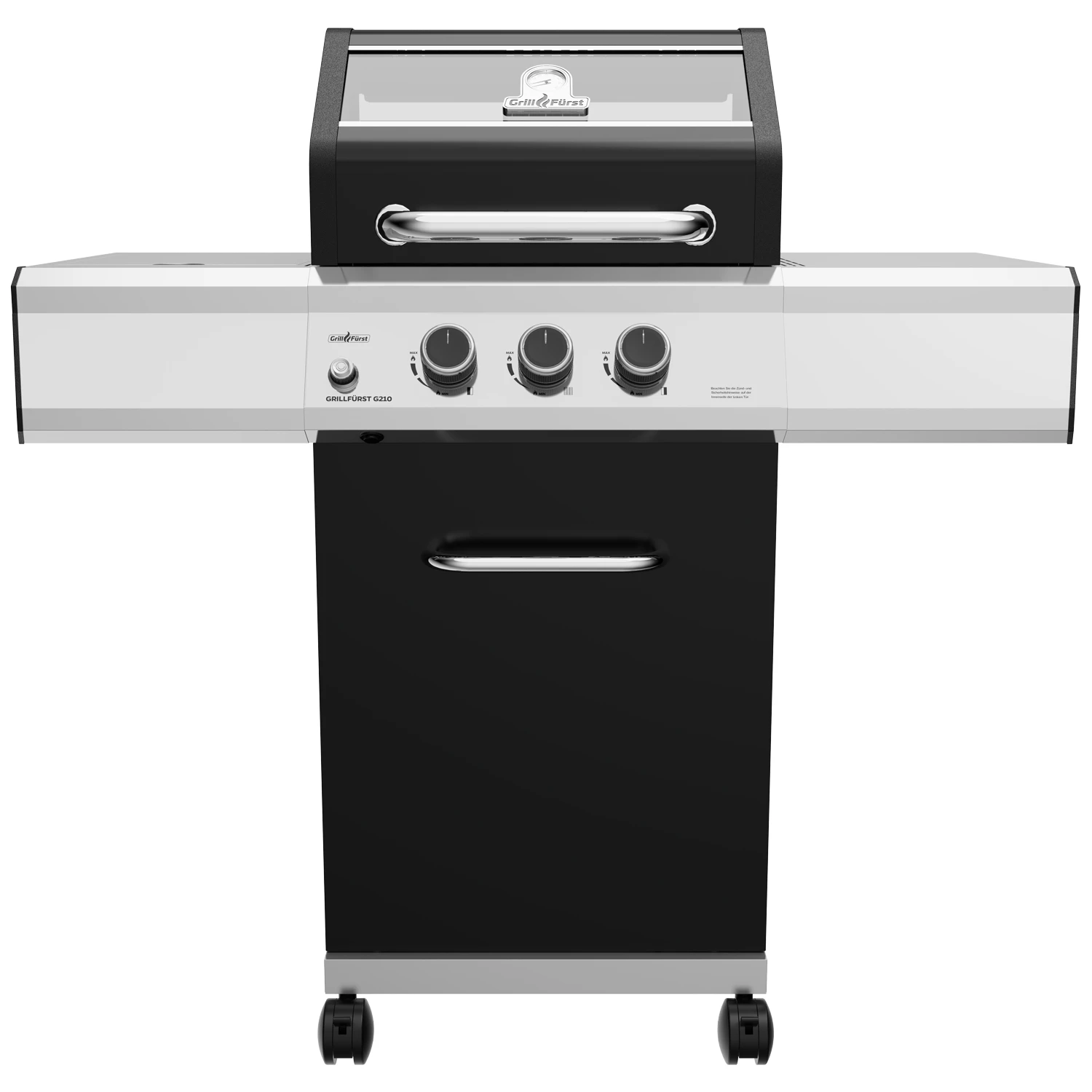 Grillfürst G210G Grill Control Edition 2-Brenner Gasgrill Mit Grill Control, Hochtemperaturbrenner Und Gusseisen Rosten 3 Grillfürst G210G Grill Control Edition 2-Brenner Gasgrill Mit Grill Control, Hochtemperaturbrenner Und Gusseisen Rosten