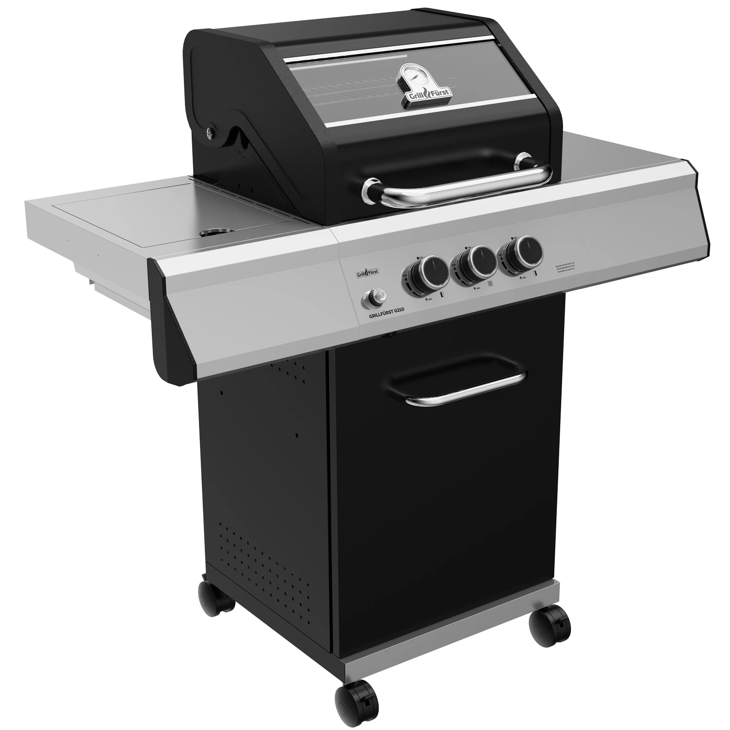 Grillfürst G210G Grill Control Edition 2-Brenner Gasgrill Mit Grill Control, Hochtemperaturbrenner Und Gusseisen Rosten 5 Grillfürst G210G Grill Control Edition 2-Brenner Gasgrill Mit Grill Control, Hochtemperaturbrenner Und Gusseisen Rosten – Bild 3