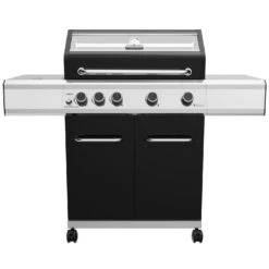 Grillfürst G410G Grill Control Edition 4-Brenner Gasgrill Mit Grill Control, Hochtemperaturbrenner Und Gusseisen Rosten
