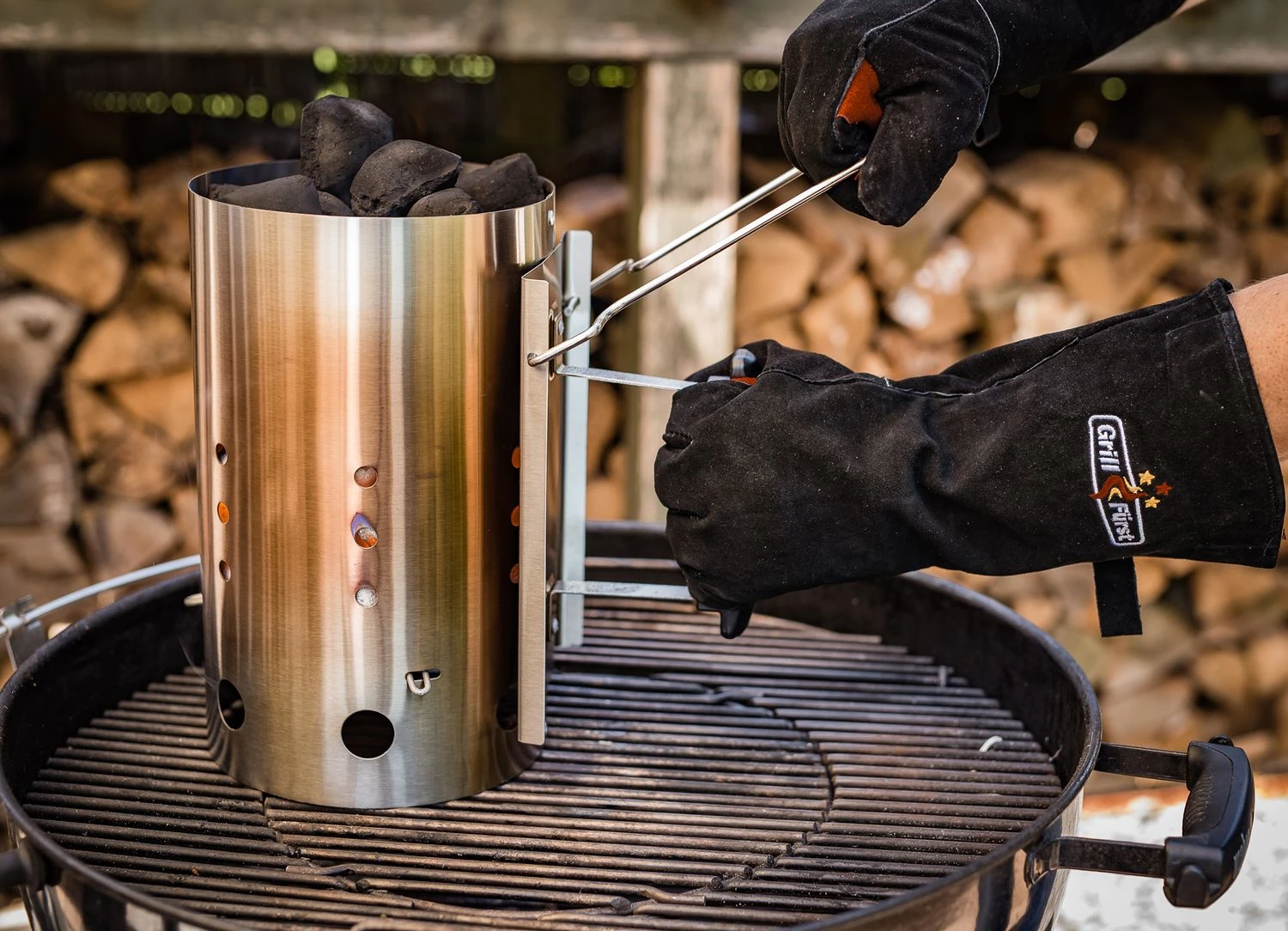 Grillfürst Grillhandschuhe Leder (Paar) 5 Grillfürst Grillhandschuhe Leder (Paar) – Bild 3