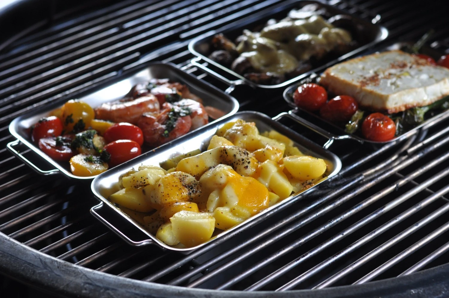 Grillfürst Grillpfännchen 2er Set Mit Schabern 7 Grillfürst Grillpfännchen 2er Set Mit Schabern – Bild 5