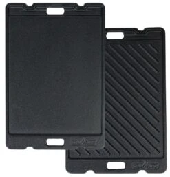 Grillfürst Grillplatte Gusseisen Für G201 Campinggrill/Wohnmobilgrill V2 - 32,8 X 22,8 Cm