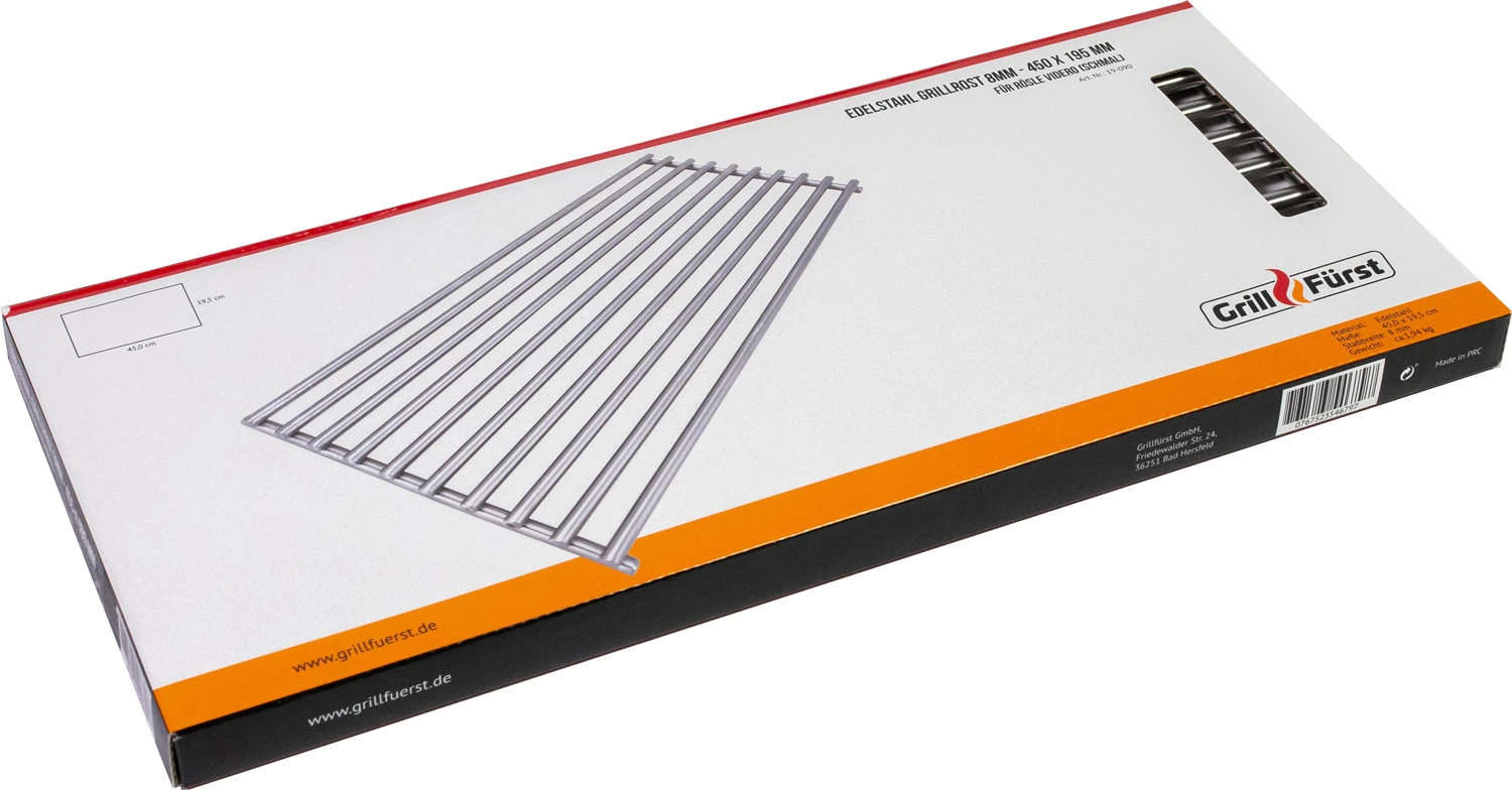 Grillfürst Edelstahl Grillrost Für Rösle Videro G3/G4 Bis 2020, Schmal (45 X 19,5 Cm) 3 Grillfürst Edelstahl Grillrost Für Rösle Videro G3/G4 Bis 2020, Schmal (45 X 19,5 Cm)