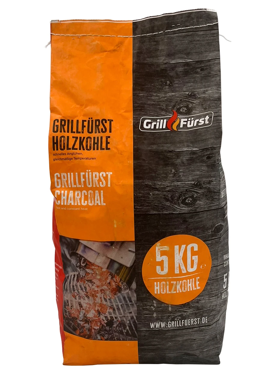Grillfürst Holzkohle 5kg - Palette Mit 320 Kg (=64 Stk.) 3 Grillfürst Holzkohle 5kg - Palette Mit 320 Kg (=64 Stk.)