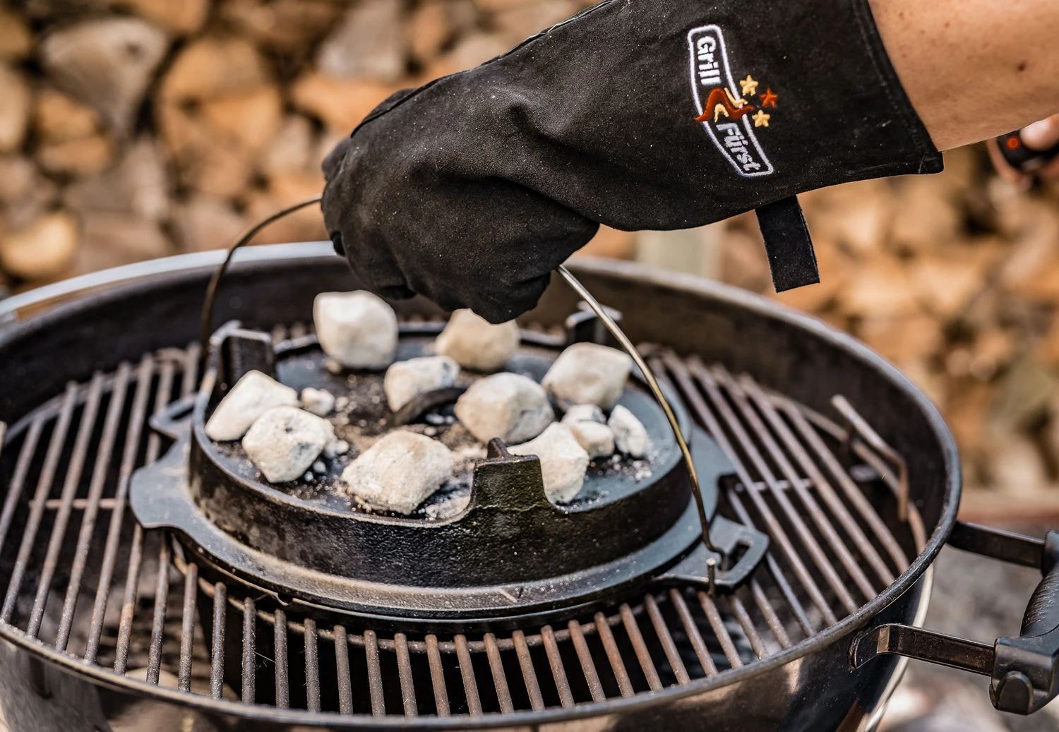 Grillfürst Grillhandschuhe Leder (Paar) 4 Grillfürst Grillhandschuhe Leder (Paar) – Bild 2