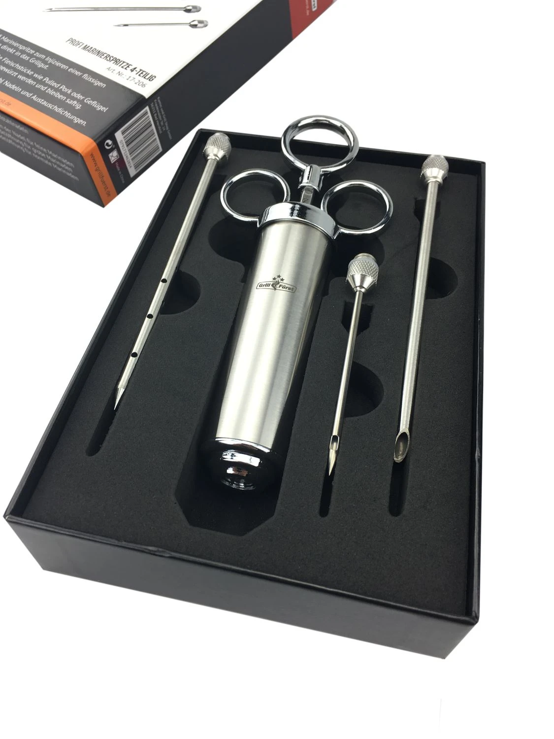 Grillfürst Profi Marinierspritze Aus Edelstahl 3 Grillfürst Profi Marinierspritze Aus Edelstahl