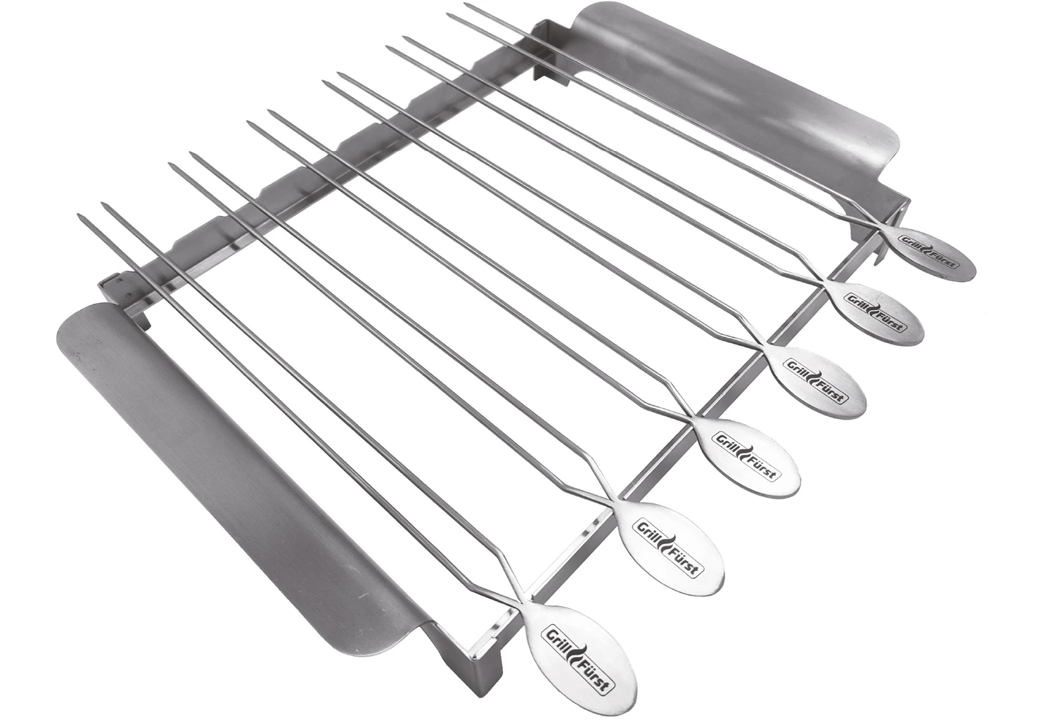 Grillfürst Edelstahl Spießhalter / Spießgestell Mit 6 Doppelspießen 3 Grillfürst Edelstahl Spießhalter / Spießgestell Mit 6 Doppelspießen