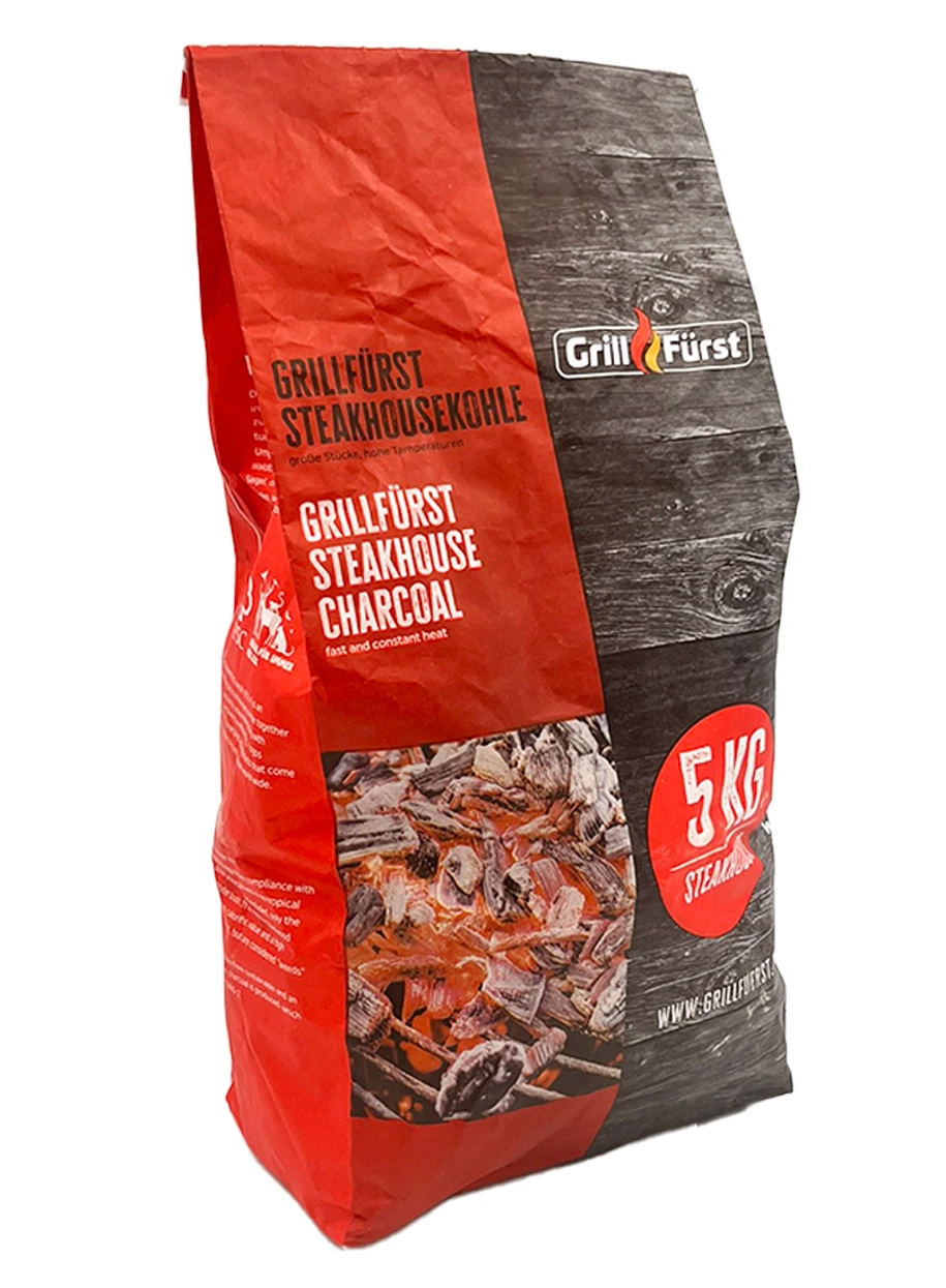 Grillfürst Steakhouse Kohle / Restaurant Holzkohle 25kg 4 Grillfürst Steakhouse Kohle / Restaurant Holzkohle 25kg – Bild 2