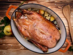 Grillfürst Dutch Oven Sternentöpfchen / Gusseisen Bräter - Emailliert - XL - Orange -Grillen Und Rauchern Grillfuerst Sternentoepfchen Gaensebraeter