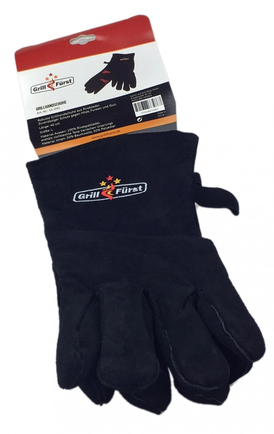 Grillfürst Grillhandschuhe Leder (Paar) 7 Grillfürst Grillhandschuhe Leder (Paar) – Bild 5