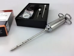 Grillfürst Profi Marinierspritze Aus Edelstahl 11 Grillfürst Profi Marinierspritze Aus Edelstahl -Grillen Und Rauchern Marinierspritze gelochte Spitze