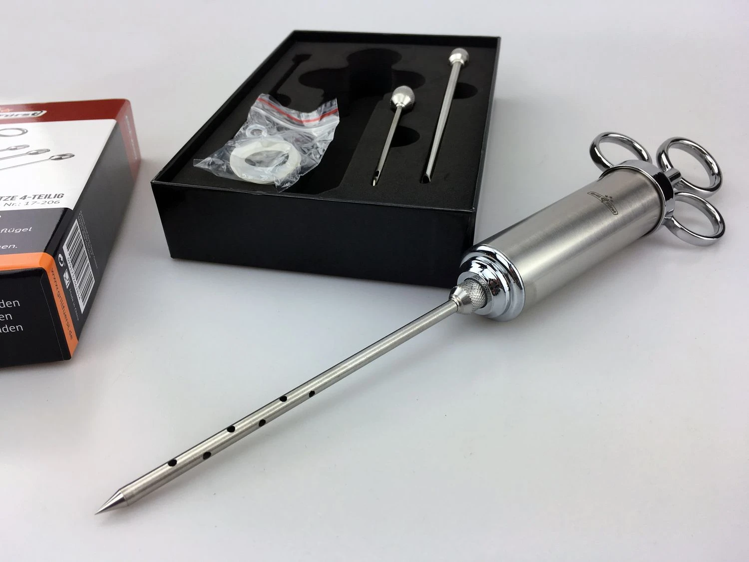 Grillfürst Profi Marinierspritze Aus Edelstahl 7 Grillfürst Profi Marinierspritze Aus Edelstahl – Bild 5