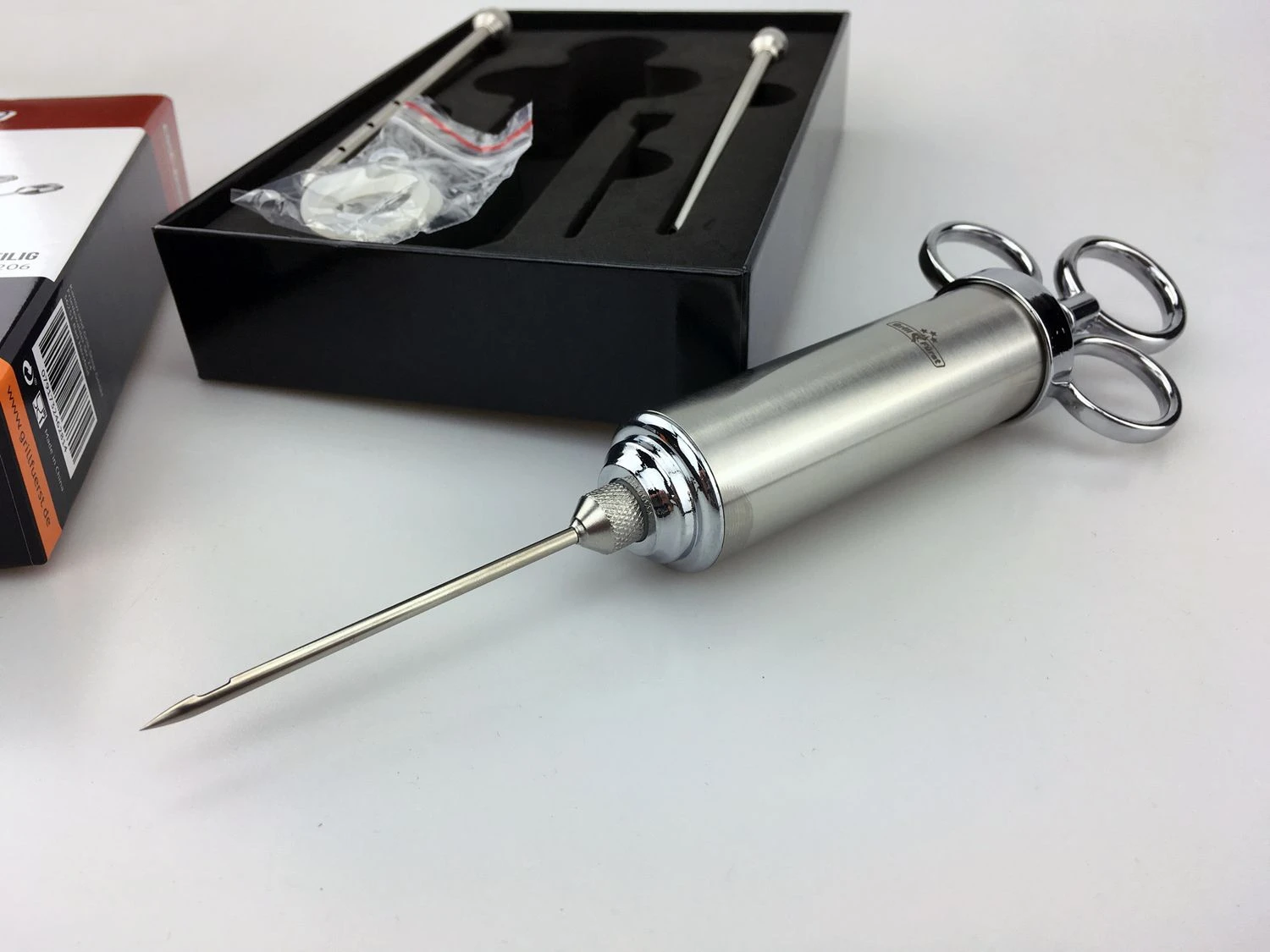 Grillfürst Profi Marinierspritze Aus Edelstahl 5 Grillfürst Profi Marinierspritze Aus Edelstahl – Bild 3