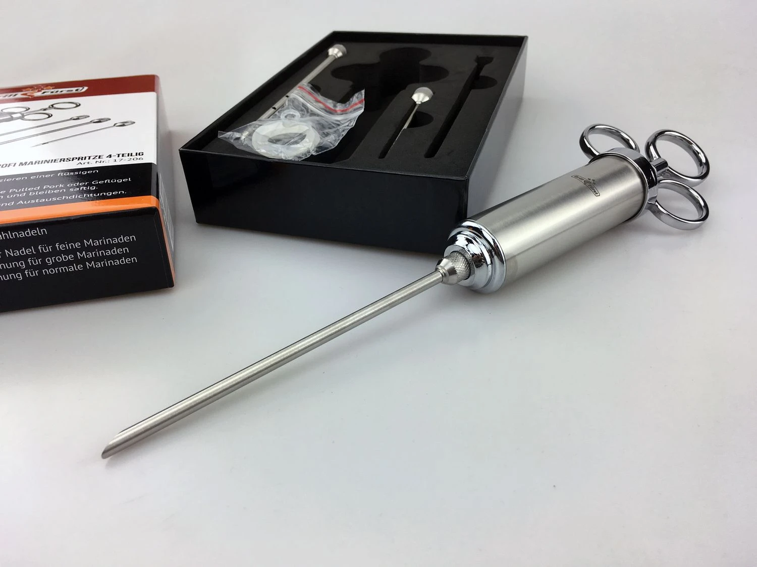 Grillfürst Profi Marinierspritze Aus Edelstahl 6 Grillfürst Profi Marinierspritze Aus Edelstahl – Bild 4