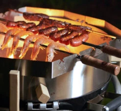 Moesta Churrasco BBQ Set Für Smokin Pizzaring: 60 Cm (Spießhalter + Grillspieße) -Grillen Und Rauchern Moesta Churassco BBQ Set Pizzaring Mood