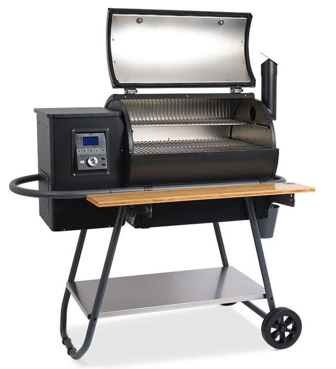 Moesta Pelletgrill Sheriff Inklusive Bambus Ablagebrett Und Abdeckhaube - Modell 2023 4 Moesta Pelletgrill Sheriff Inklusive Bambus Ablagebrett Und Abdeckhaube - Modell 2023 – Bild 2