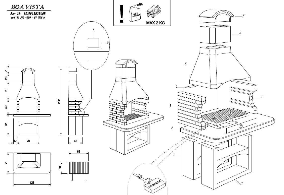 Palazzetti Grillkamin Boavista Inkl. Montagematerial 6 Palazzetti Grillkamin Boavista Inkl. Montagematerial – Bild 4