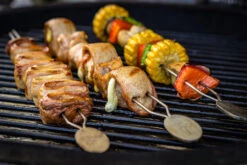 Grillfürst Edelstahl Grillspieße 35 Cm - 4er Set -Grillen Und Rauchern grillfuerst doppel metallspiesse 17 053